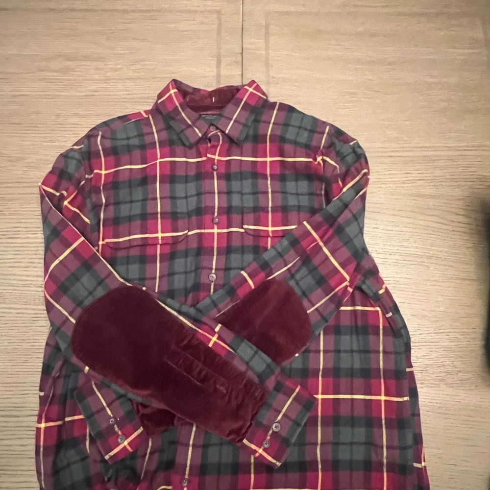 Banana Republic Plaid Shirt - Red and Green